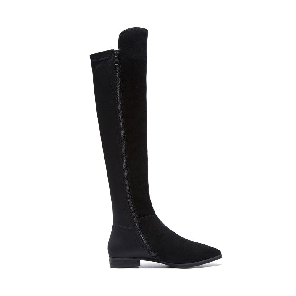 knee high pointed boots
