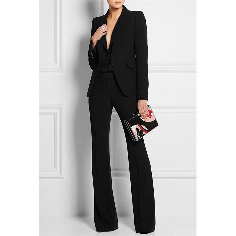 All black womens suit Clearance