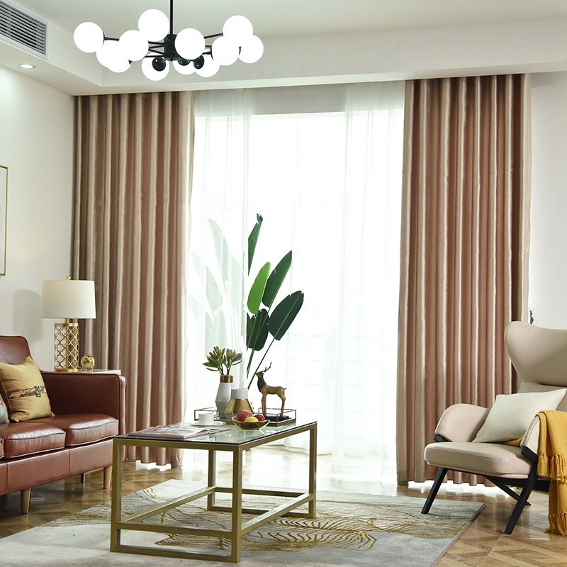 2019 European Style Italian Flannel Blackout Curtains Bedroom