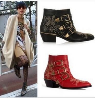 susanna studded leather ankle boots