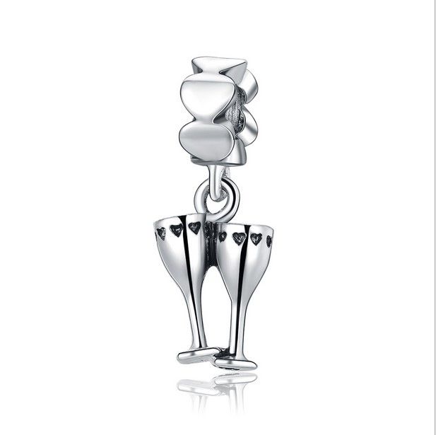 pandora charms wine glass