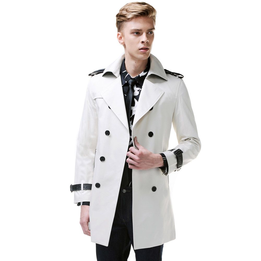 long white trench coat