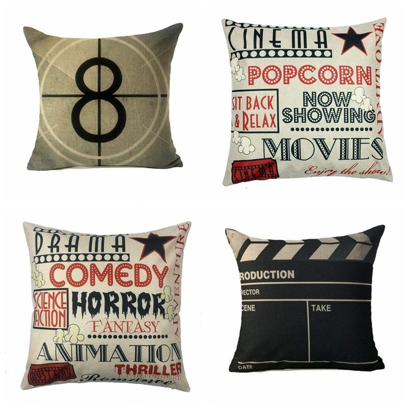 Movie Theater Cinema Personalized Home Decor Design Throw Pillow