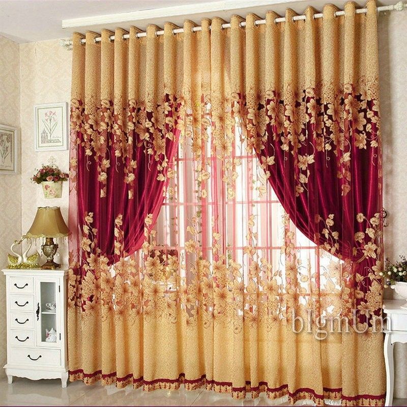 2019 On Sale Curtains Luxury Beaded For Living Room Tulle