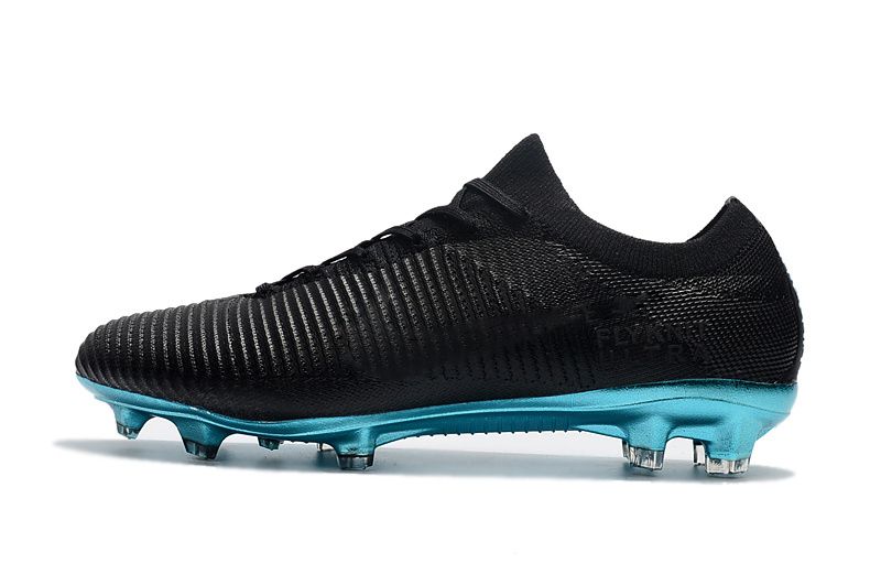 black and blue soccer cleats
