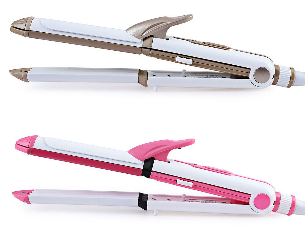 Compra Kemei 3 En 1 Multifunción Plancha De Pelo Curler De Cabello Curiador  De Maíz Revestimiento De Cerámica Curling Plano De Hierro Barato | Entrega  Rápida Y Calidad | Es.Dhgate