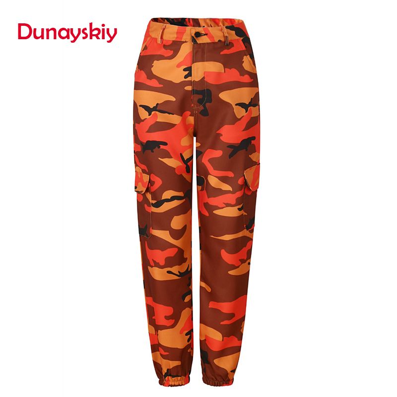Compra Dunayskiy es Nuevas Mujeres Pantalones De Carga Larga Pantalones  Vaqueros Sueltos Cintura Alta Ejército Militar De Camuflaje Pantalones  Vaqueros Pantalones Para MujerS914 Barato | Entrega Rápida Y Calidad |  Es.Dhgate