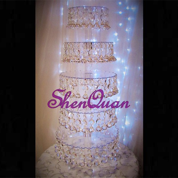 Acheter Pas Cher Nouveau Support De Gateau Suspendu Acrylique Pour La Decoration De Fete Danniversaire De Mariage Cupcake Top Decor Pour Centres De Mariage Du 133 38 Fr Dhgate