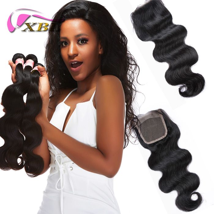 2019 Xbl Brazilian Hair 3 Bundles With Closure Within All