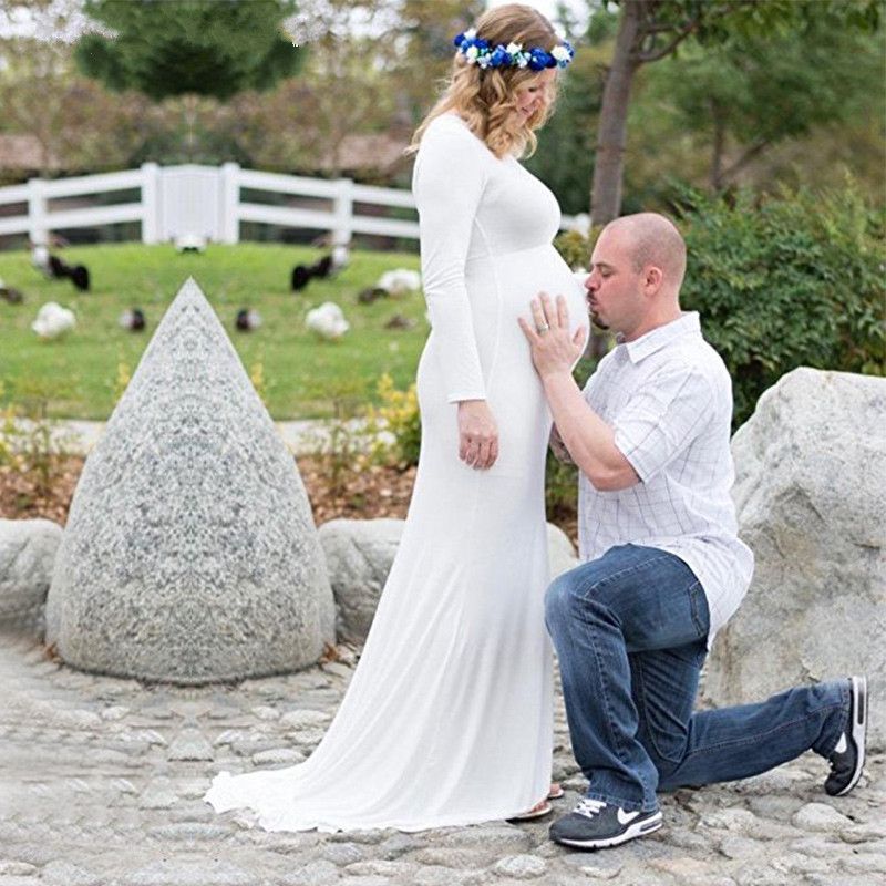 white photoshoot dress