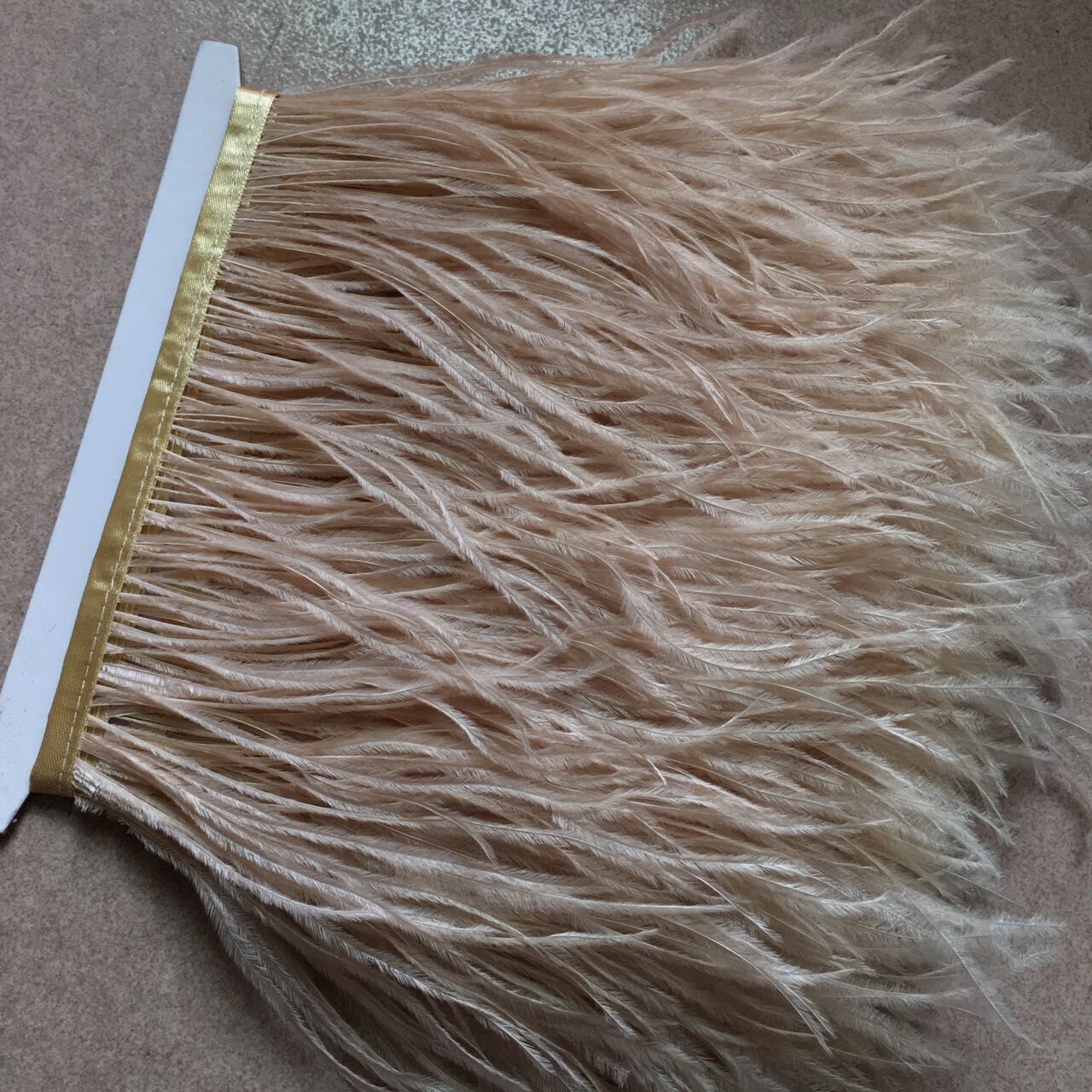 ostrich feather fabric