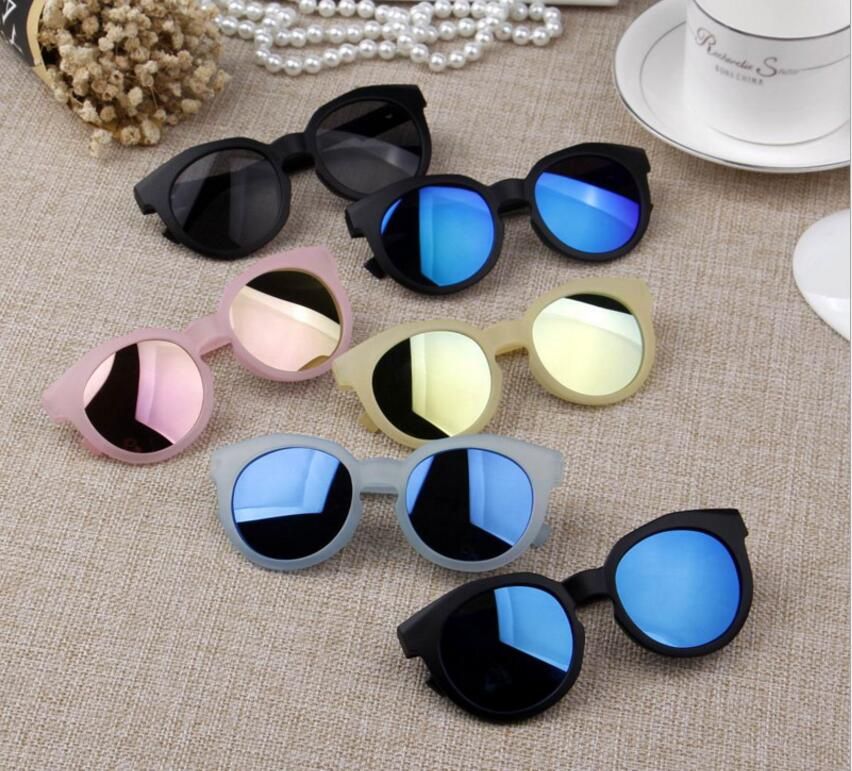 Korean Childrens Candy Color Scrub Sunglasses Colorful Reflective Lens
