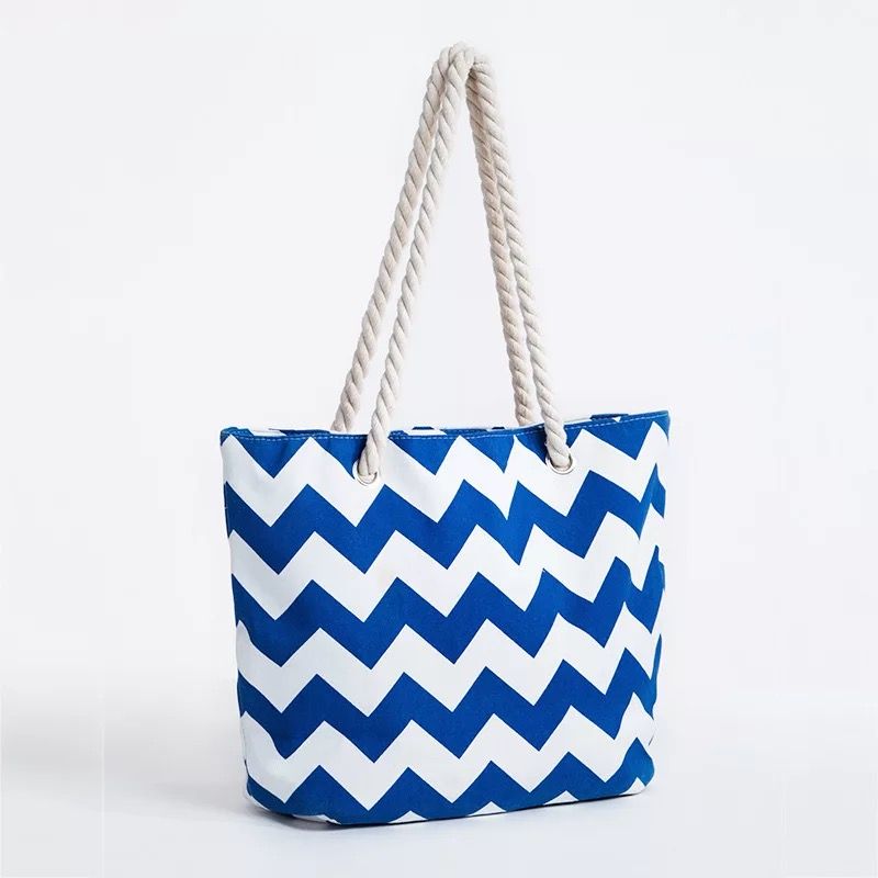 canvas beach bags with rope handles