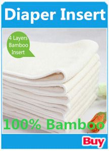 CL0159 10pcs Washable Reuseable Baby Cloth Diapers Microfiber 3 layers inserts Cotton Nappy