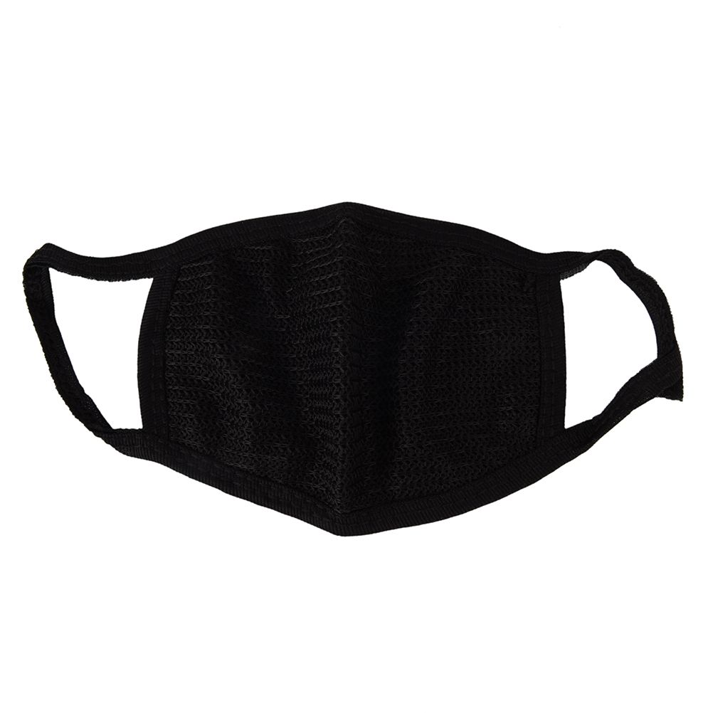 Black Cotton Mouth Mask Cotton Anti Dust Protective Double Kpop