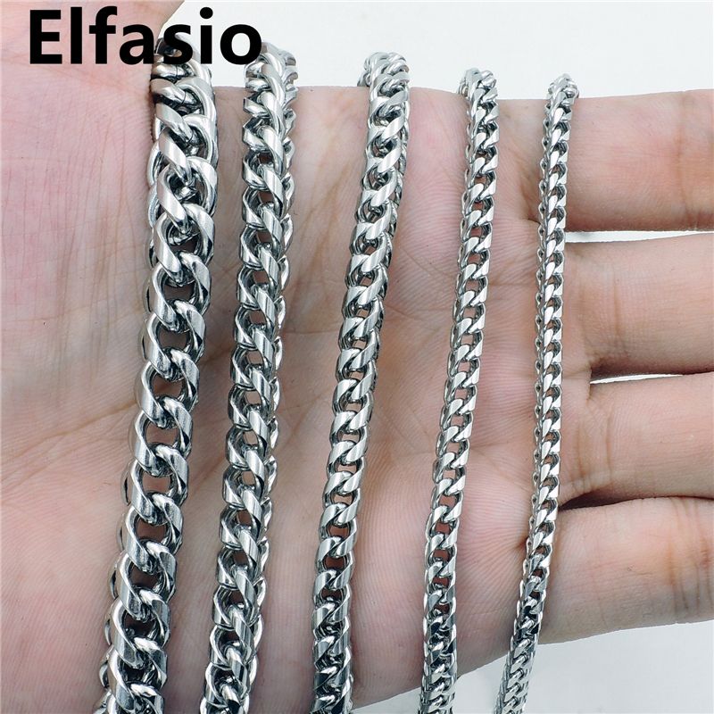 Wholesale Customized 3 4 5 6 8mm 16 Mens Square Wheat Braided Silver Stainless Steel Chain Necklace Jewelry From Rocketer 8 80 Dhgate Com