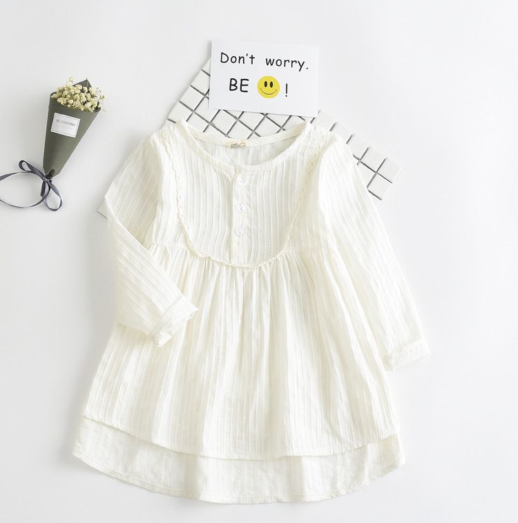 white linen dress long sleeve