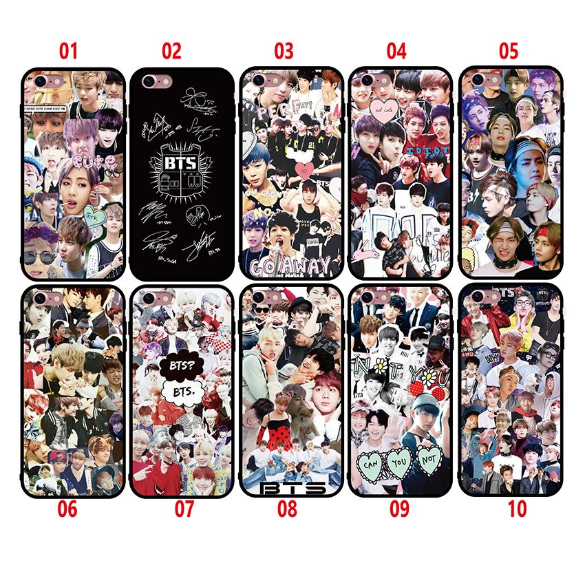 satin al bts boys kilif iphone x 8 7 6 6 s arti 5 5 s se icin silikon kapak kilif yumusak tpu samsung galaxy s8 s9 arti cep telefonu cantasi tl13 21