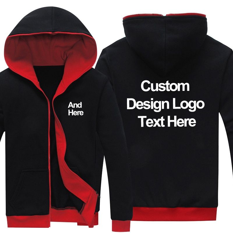 red and black sweatshirt