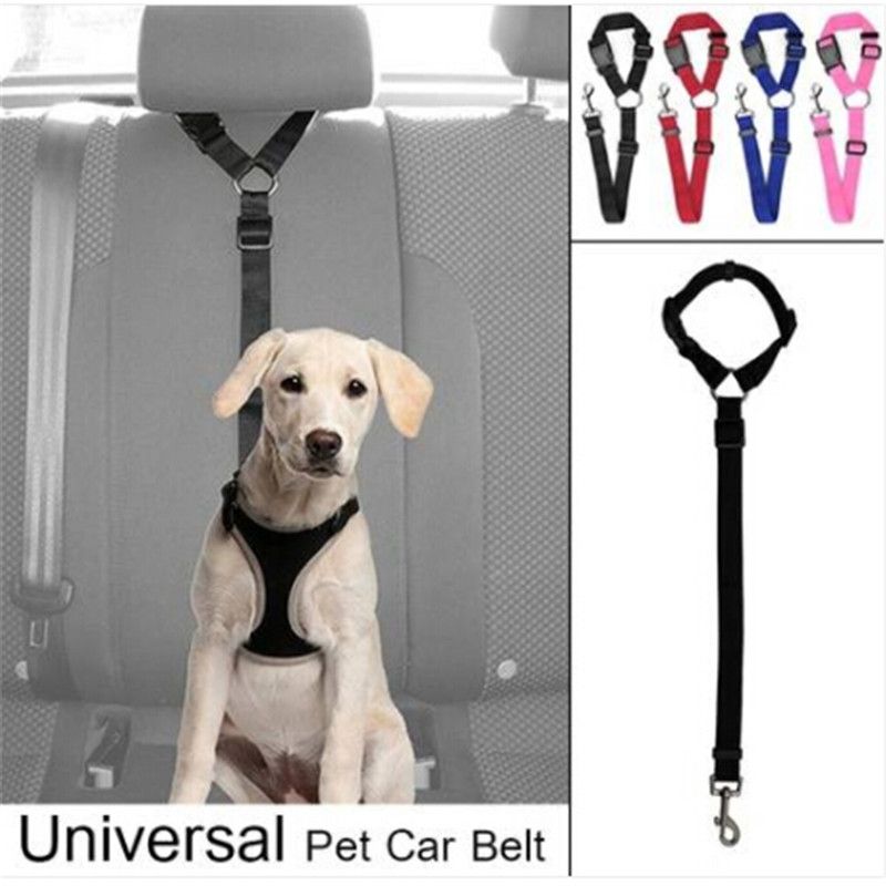 BYFRI Asiento Perro De La Correa del Cinturón De Seguridad del Coche del Animal Doméstico Ajustable del Asiento del Perrito De Seguridad Correa De La Correa De Perro De Servicio Correa Confort