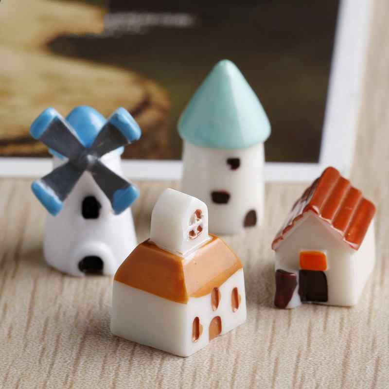 Decoration Gardening Miniature Micro Landscape Small Windmill Castle House Decoration Gardening Miniature Micro Landscape Small Windmill Castle House