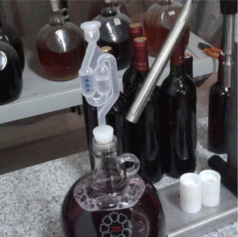 Birra Fermentatore per Birra nel Vetro CUHAWUDBA Airlock di Fermentazione Airlock di Vino Airlock di Birra con Tappo di Gomma Airlock Tappi Airlock Twin Bubble Airlock per Vinificazione 