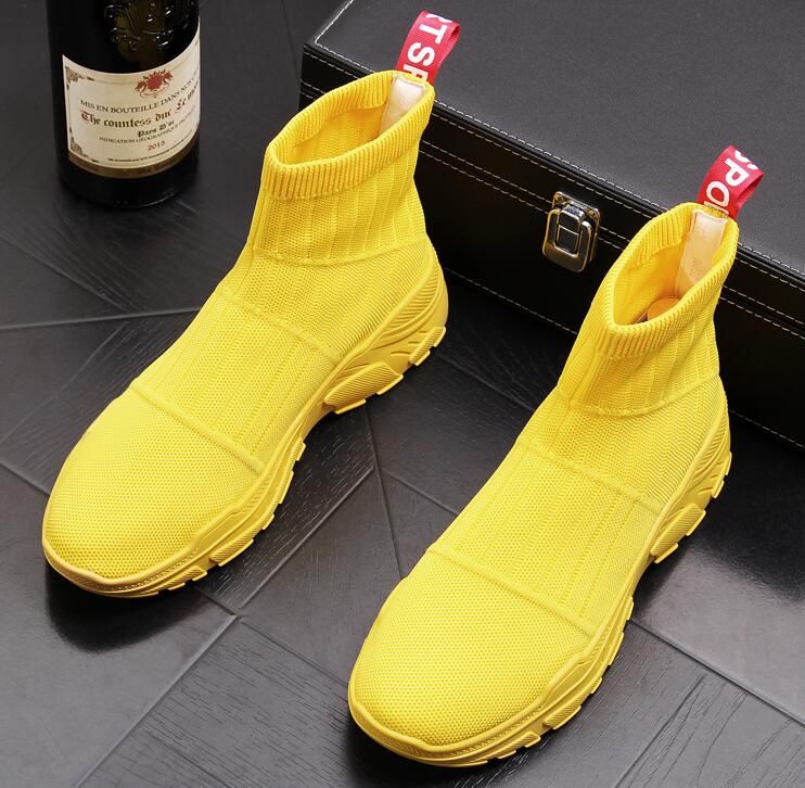 sapato amarelo masculino