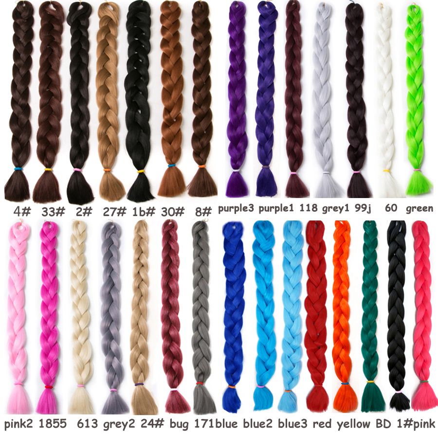 Synthetic Braiding Hairs Crochet Braids Hair Extensions One Piece Inch Kanekalon Fiber Braid 165g Piece Pure Color Jumbo Braid Xpression From Yaminghairstorte 4 14 Dhgate Com