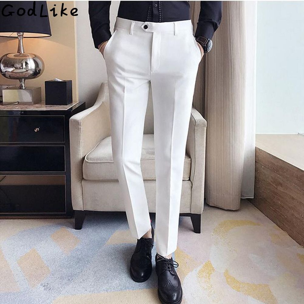 suit pants white