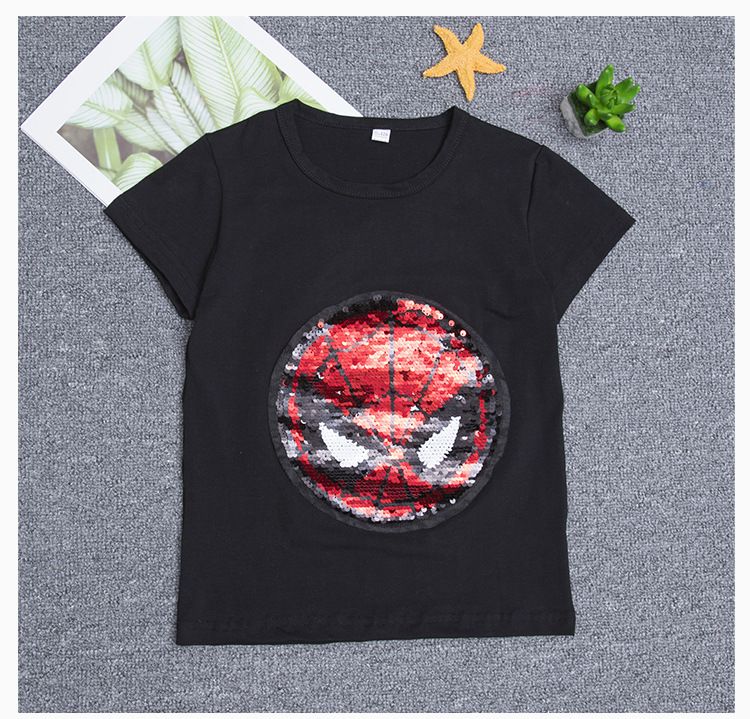 maglietta bambino paillettes reversibili