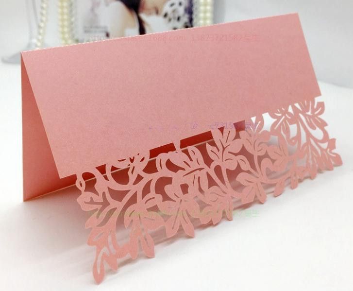 wedding party table cards laser cut hollow flower place cards business evening baby shower party table card name cards printable wedding invitations flower place cards