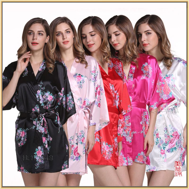 2020 Silk Like Bridesmaid Robes 2019
