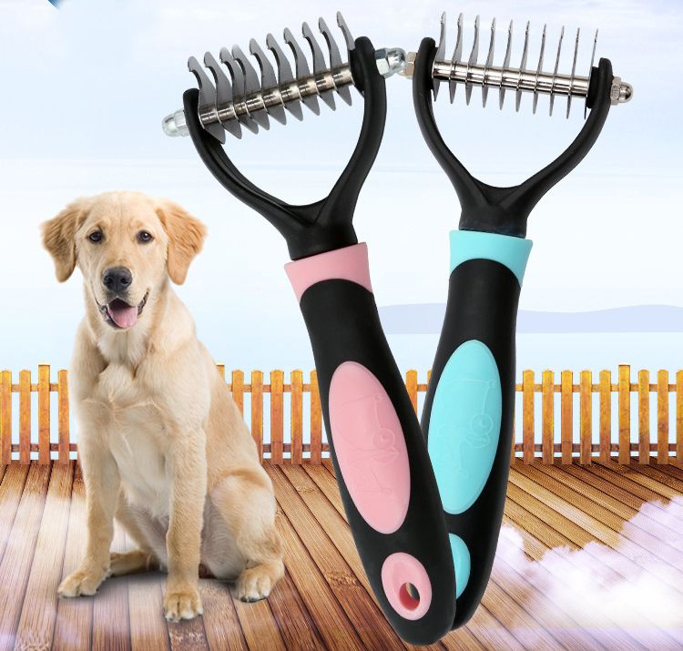 2020 Pet Hairdressing Comb Dog Grooming Pets Brushes Wholesale Stainless Steel Dogs Rakes