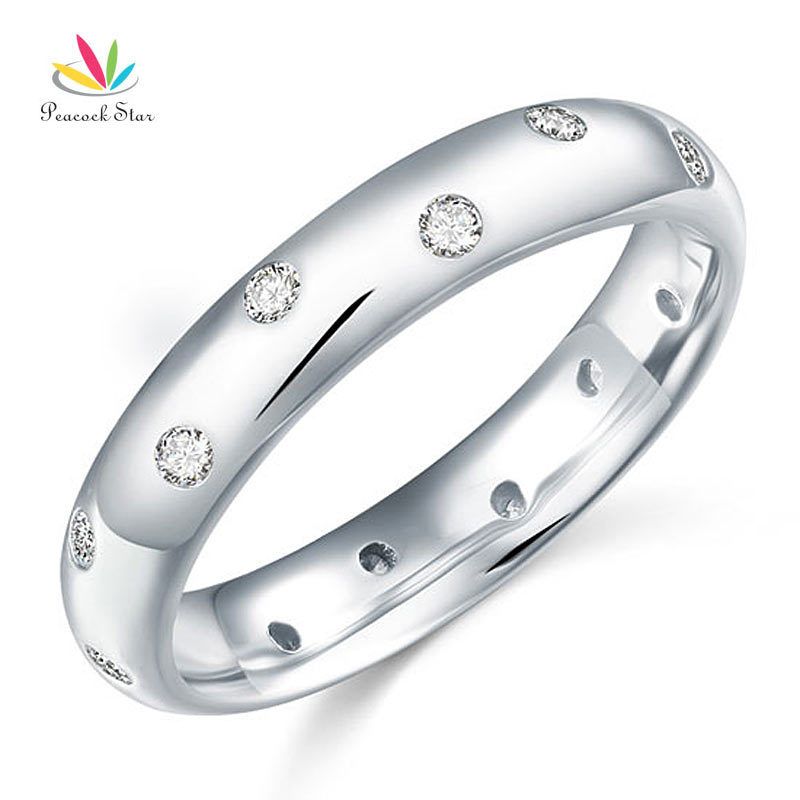 4mm Anillo de bodas anillo rodio plateado plata esterlina 925 Sello Tamaños J-R