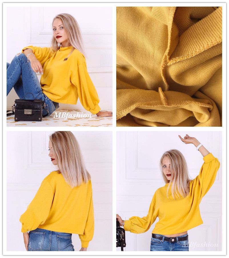 lantern sleeve sweatshirt