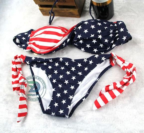 plus size american flag swimsuit