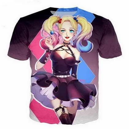 Anime Harley Quinn T Shirt Yeni Moda Erkek Kadin D Karakter T Shirt T Anime Harley Quinn T Shirt Yeni Moda Erkek Kadin D Karakter T Shirt T