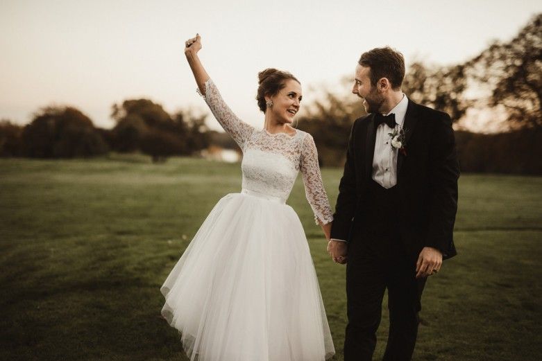 wedding dress short skirt