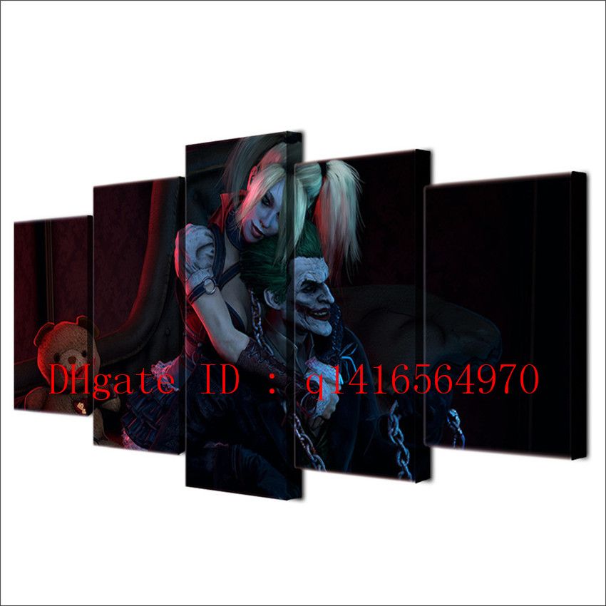 2019 Joker Harley Quinn Death Squads 1 Canvas Prints Wall Art Oil Painting Home Decor Unframed Framed From Q1416564970 15 38 Dhgate Com