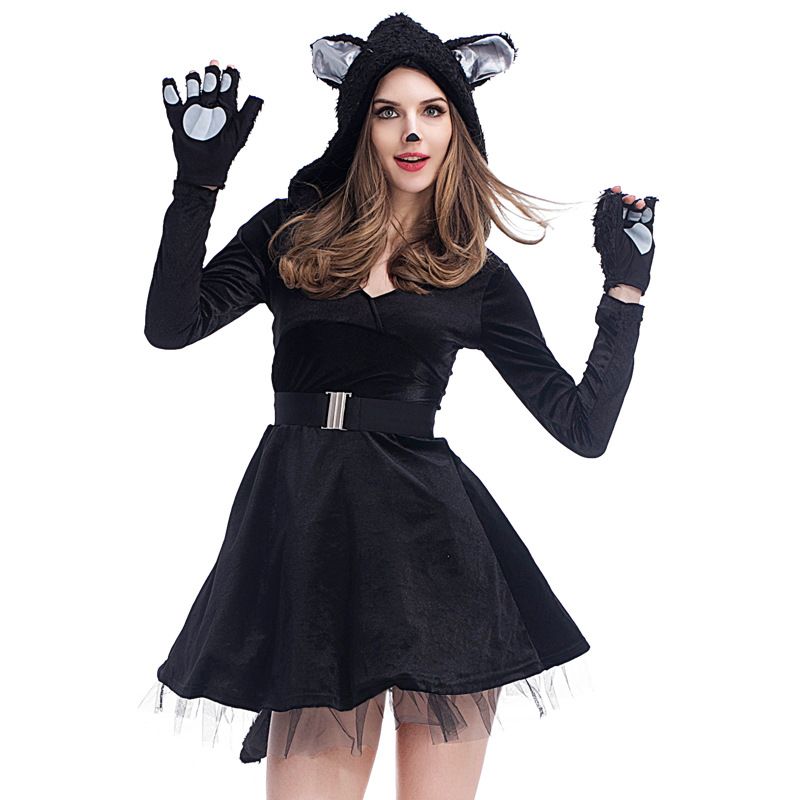 Desierto saltar milla nautica Disfraz de oso negro de Halloween para mujer sexy carnaval Animal Cosplay disfraces disfraz lindo del Desierto saltar milla nautica Disfraz de oso negro de Halloween para mujer sexy carnaval Animal Cosplay disfraces disfraz lindo del