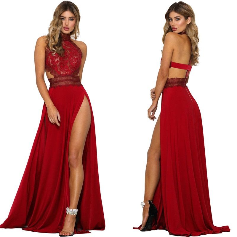 sexy high slit dress