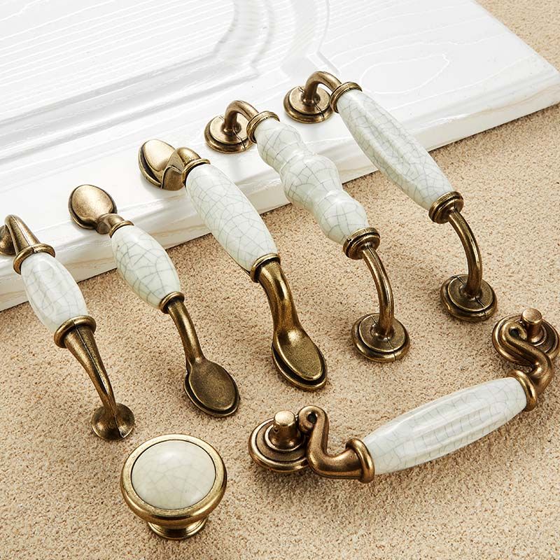 2020 Hot Sale Vintage Ceramic Drawer Pull Furniture Funky Cabinet