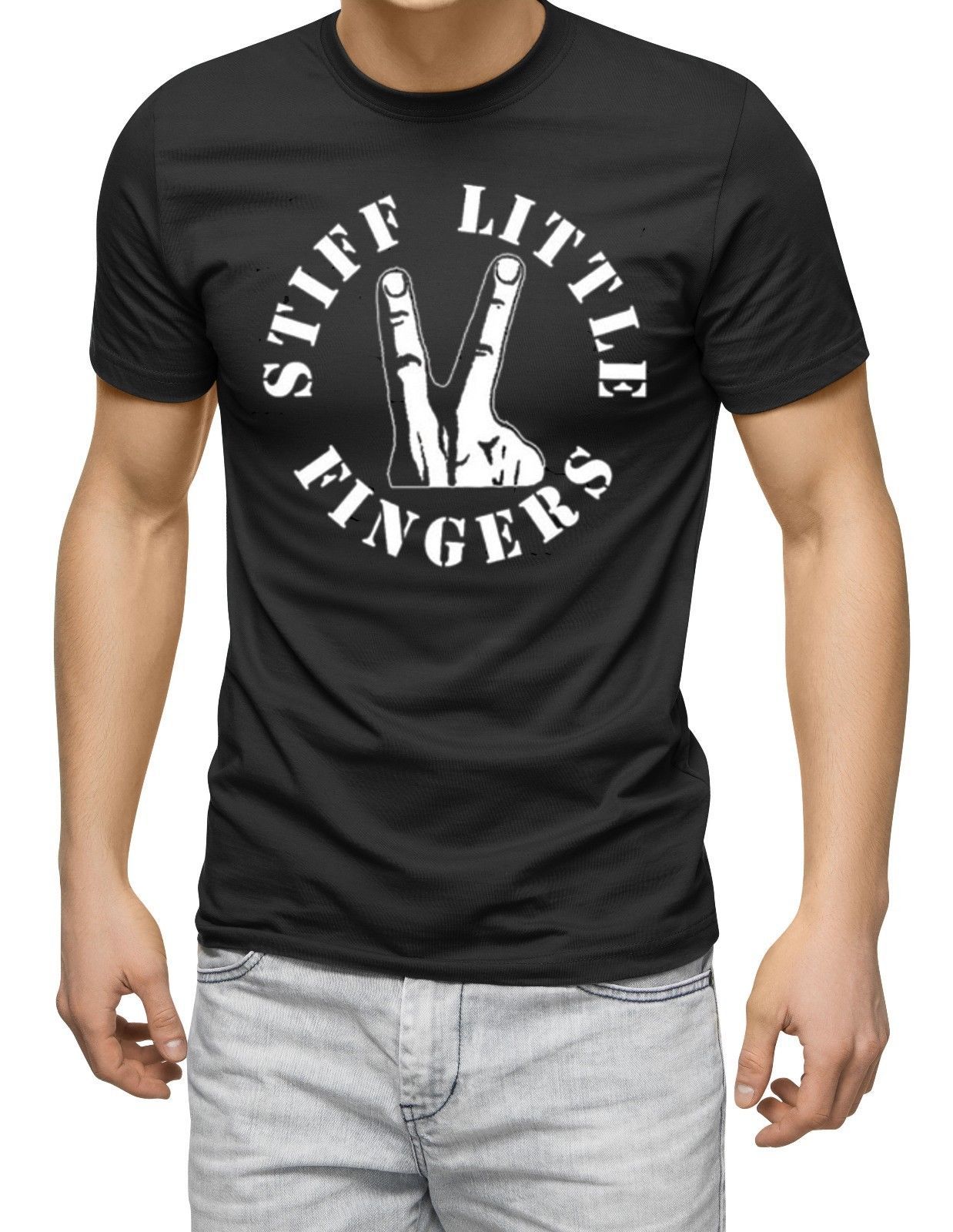 Stiff Little Fingers Rock Punk Band Men/'s T-shirt S to 3XL Color Black
