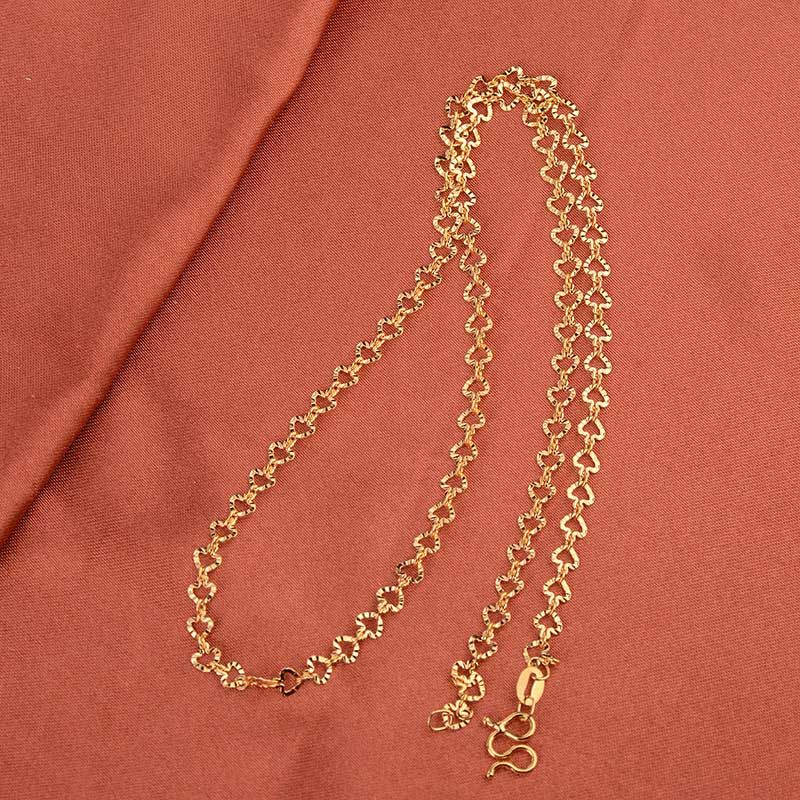kelistom 14K Real Gold Plated Paper Clip Link Chain Choker Necklace for Women Girls Waterproof Never Tarnish 5mm Wide Oval Rectangle Link Chain
