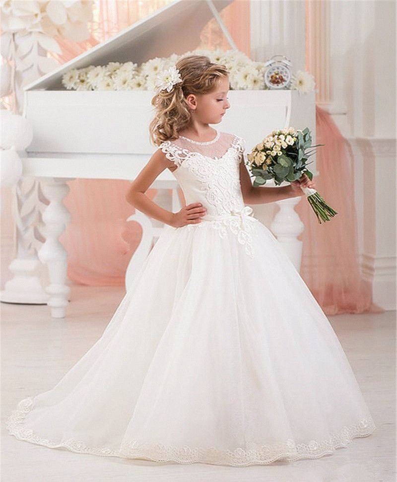 Communion Formal Prom Princess Gown Pageant Bridesmaid Wedding Flower Girl Dress