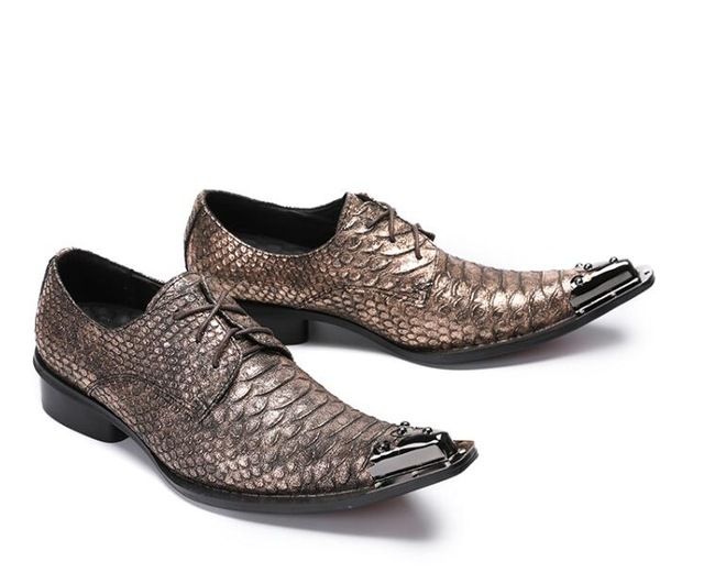 mens snakeskin dress boots
