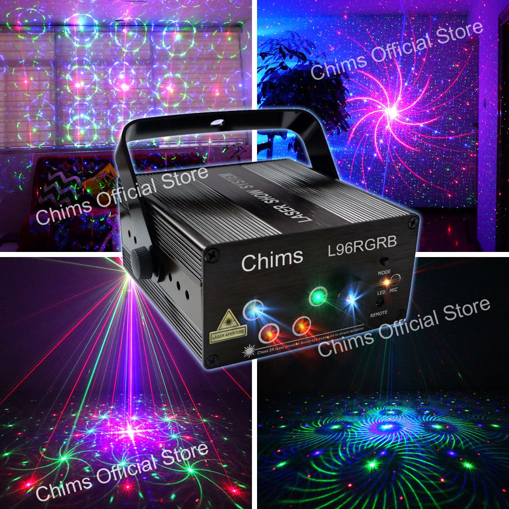 Chims Party Laser 96 Pattern Rgb Laser Lighting Led Colorful