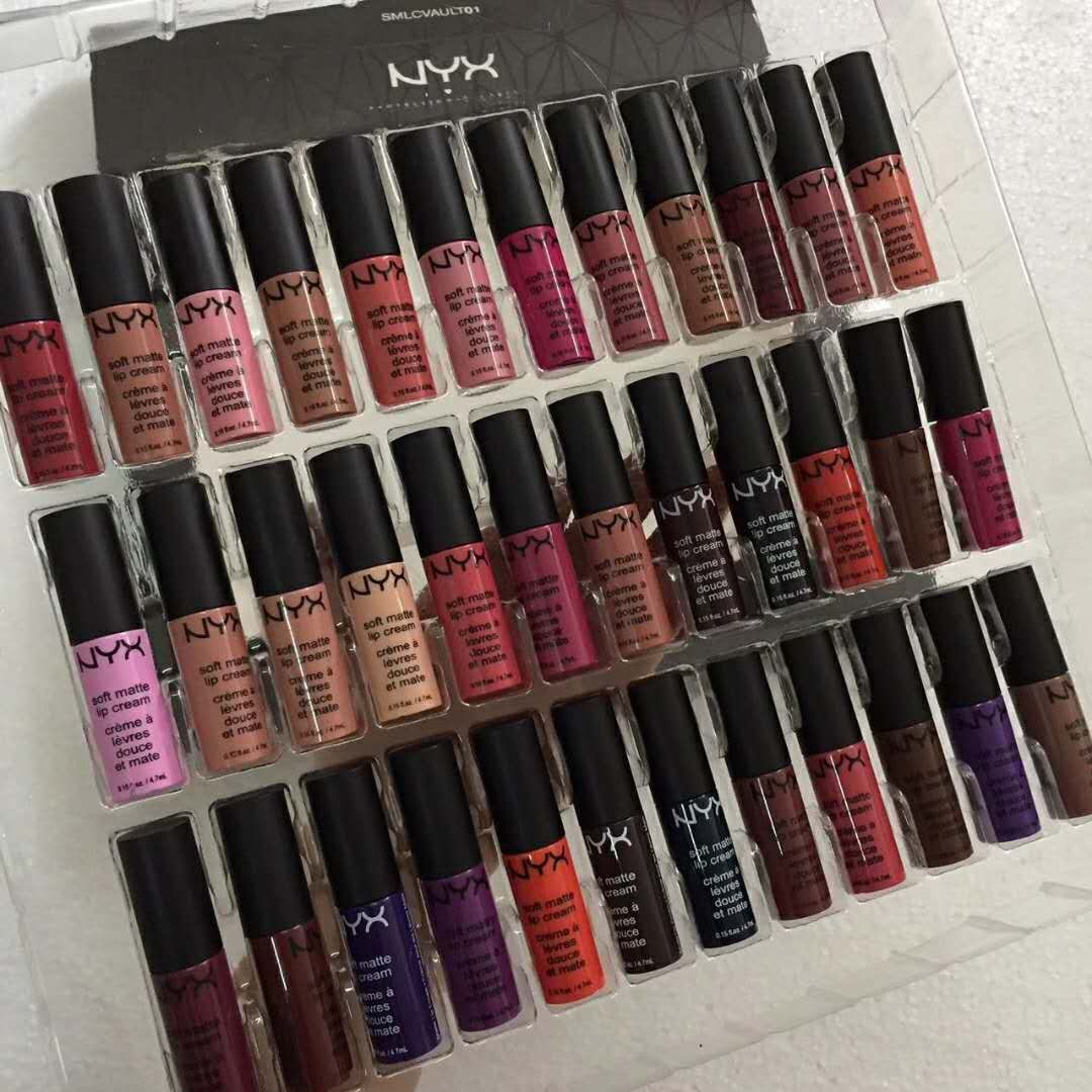 For those who love matte lips, 3 cosmetic lines you should know Dropshipping NYX SOFT MATTE LIP Set Nyx Set Lipstick Lip Gloss Matte No