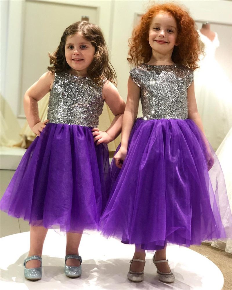 purple and silver dress