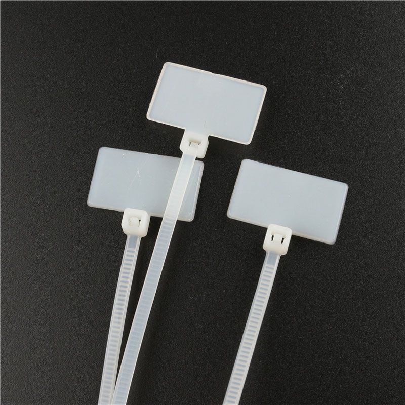 3*100mm Nylon Cable Tie With Label Tag Buckle Cable Sign ...
